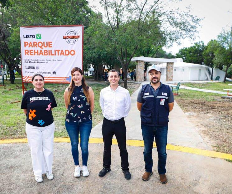 Entrega Colosio rehabilitación de parque