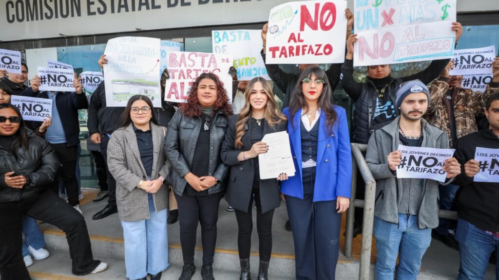 Piden representantes de juventudes en Monterrey frenar el Tarifazo