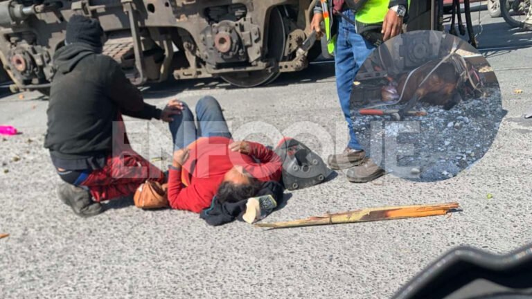Tren embiste a Carretonero en Guadalupe