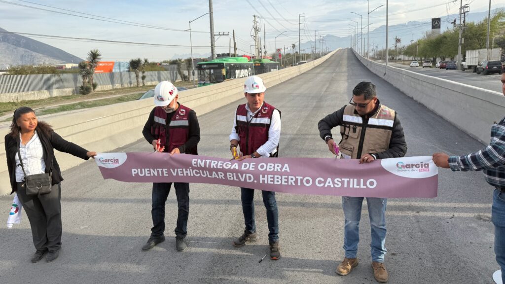 Inaugura Manuel Guerra el puente Heberto Castillo