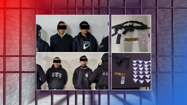 Detienen a cuatro personas con armas y droga en Santa Catarina