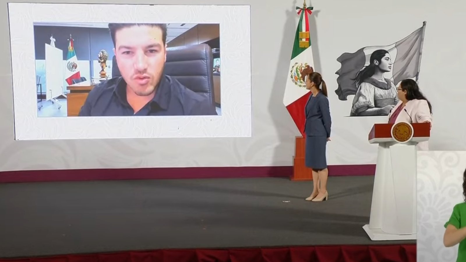 Respalda Samuel Centros LIBRE en La Mañanera con Claudia Sheinbaum