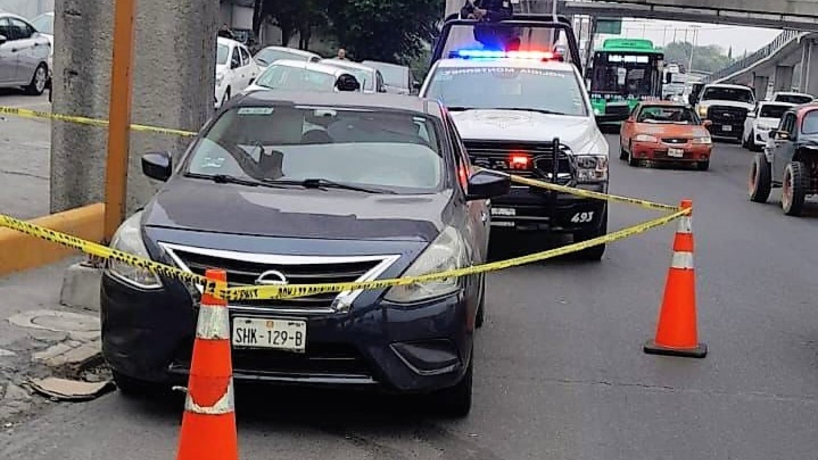 Recuperan auto robado con lujo de violencia en Monterrey