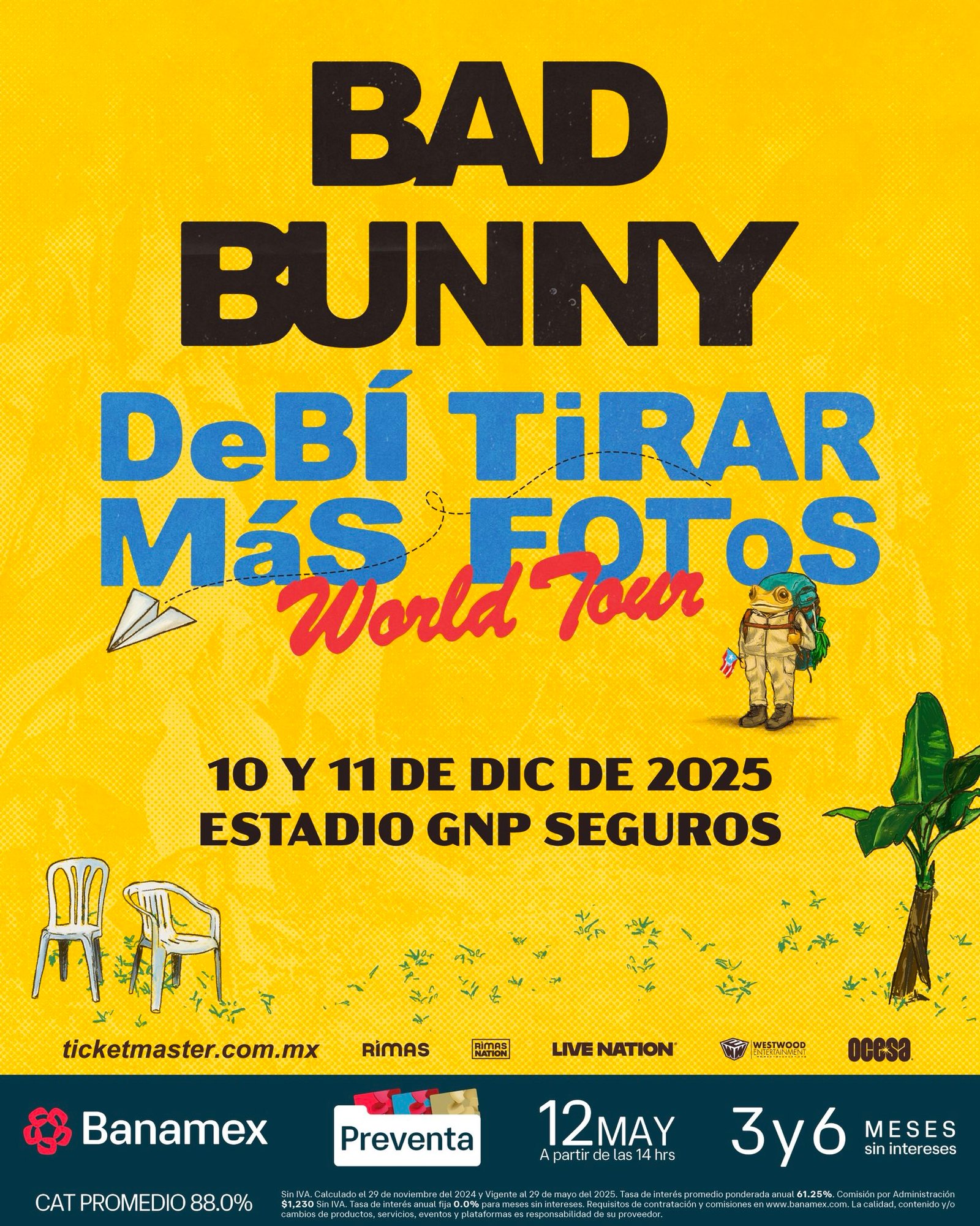Regresa Bad Bunny a méxico con su gira “DeBÍ  TiRAR MáS FOToS” 