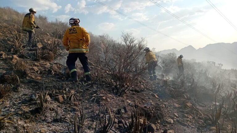 Bajo control Incendio forestal en el Cerro de las Mariposas: Gobierno de García