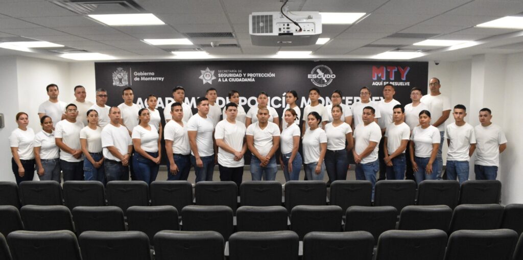 Ingresan 34 nuevos cadetes a la Academia de Policía de Monterrey