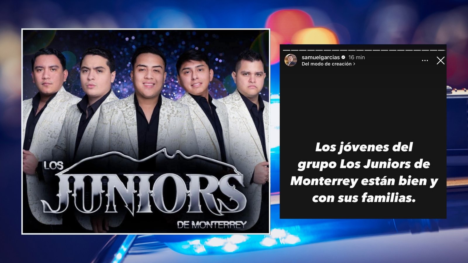 Samuel García confirma localización del grupo Los Juniors de Monterrey