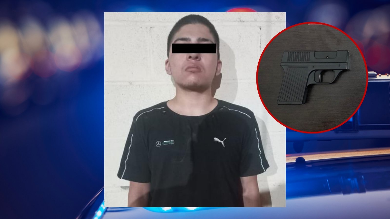 Cae menor por asaltar oxxo con arma falsa en Santa Catarina