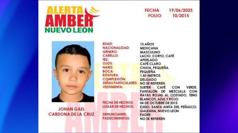 Reactivan ficha de busqueda de Johan Gael con nueva foto
