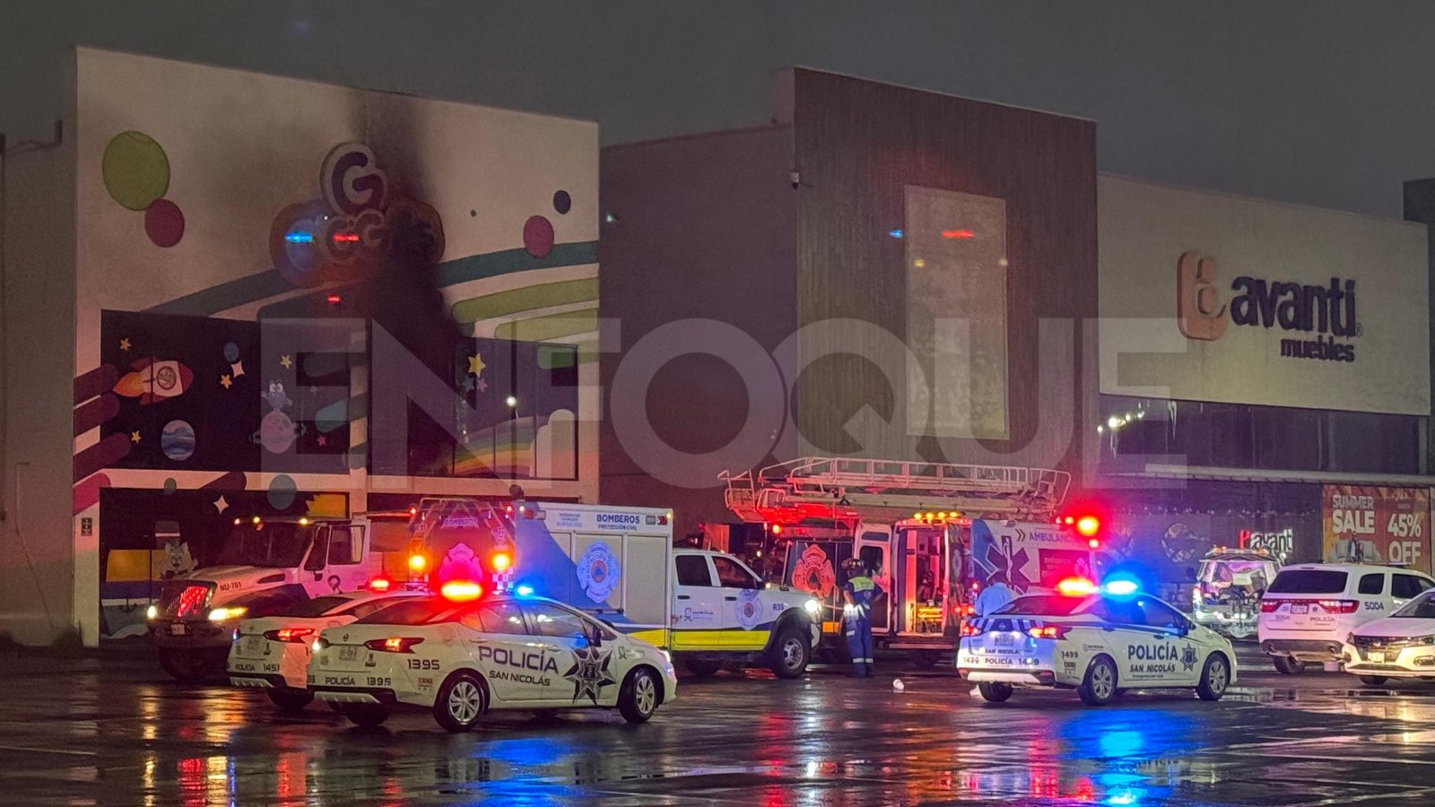 Se incendia salón de fiestas infantiles en San Nicolás