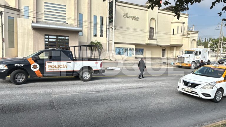 Mujer muere atropellada por camión de carga en Guadalupe