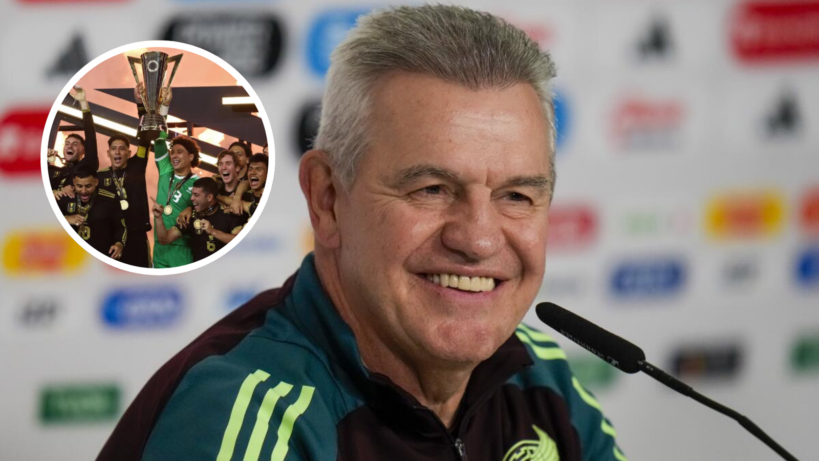 Javier Aguirre festeja su tercer título con México