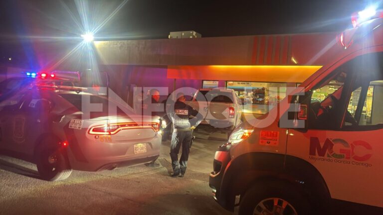 Hombre resulta herido por bala perdida en García