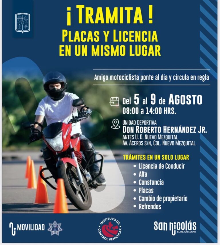 Lanza San Nicolás  regularización para motociclistas