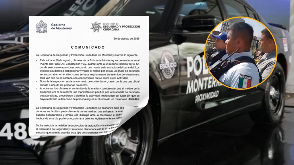 Aclara Policía de Monterrey confrontación con madres buscadoras NL