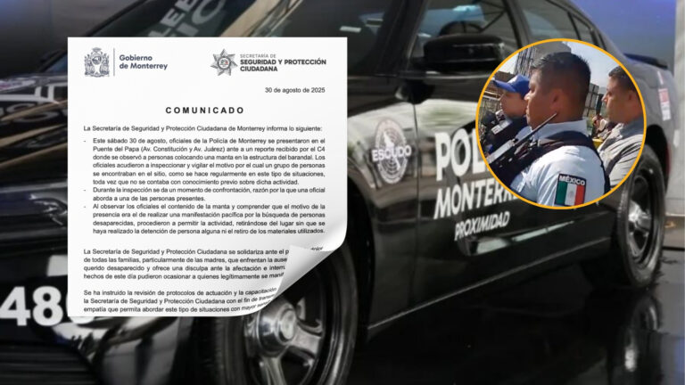 Aclara Policía de Monterrey confrontación con madres buscadoras NL