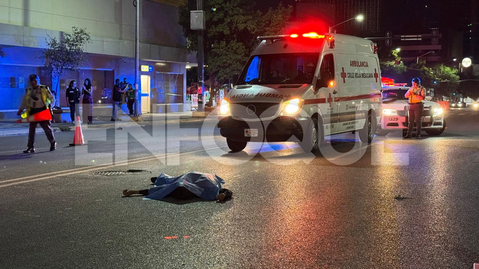 Muere hombre atropellado en el Centro de Monterrey