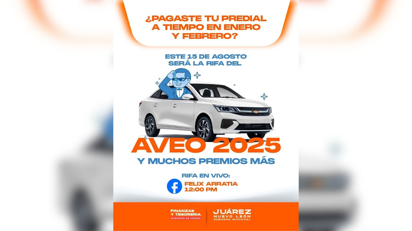 Premiará Juárez a contribuyentes cumplidos con un automóvil