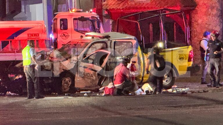 Choque de patrullas en Monterrey deja tres oficiales lesionados
