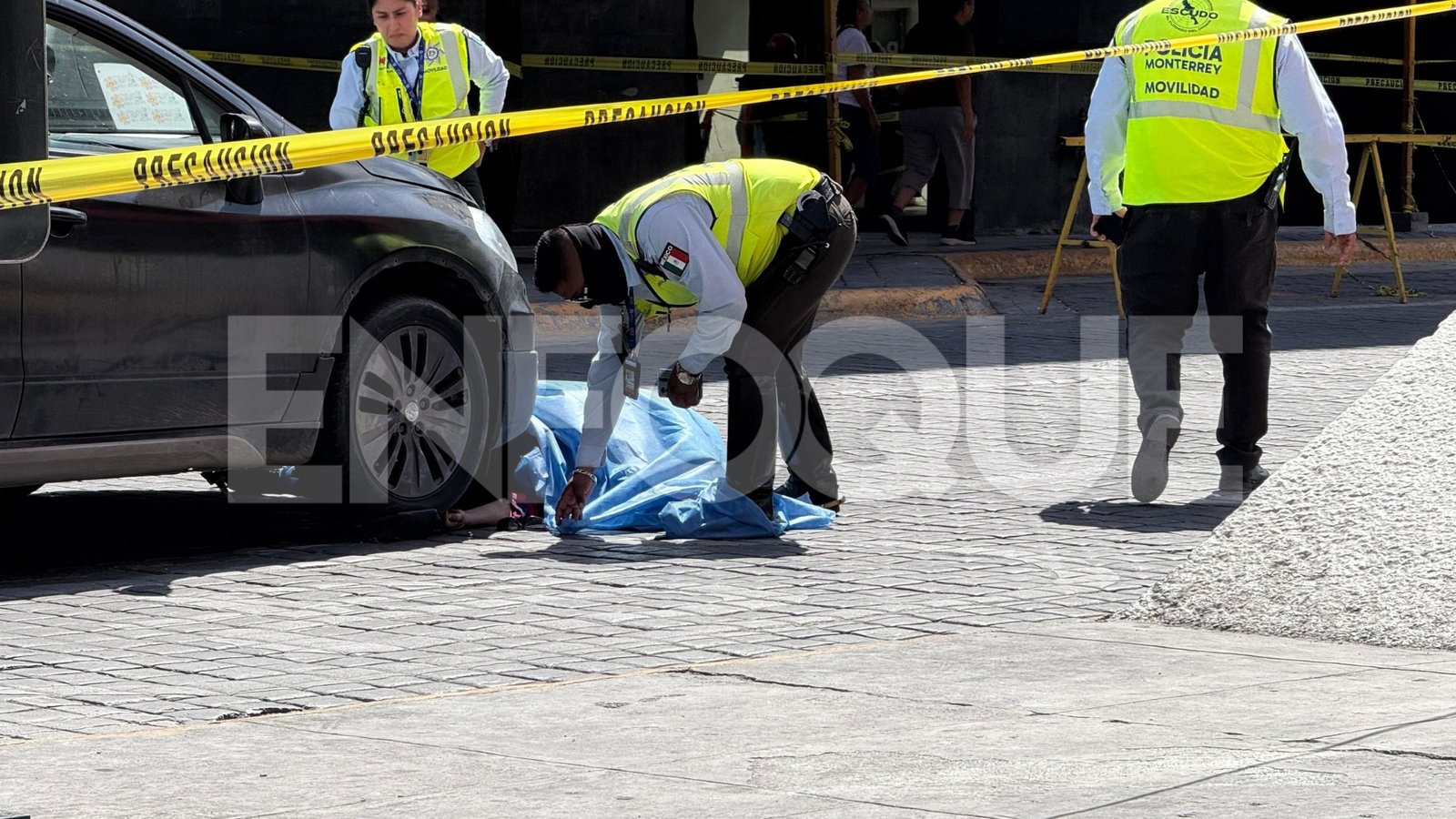 Muere mujer atropellada en el centro de Monterrey