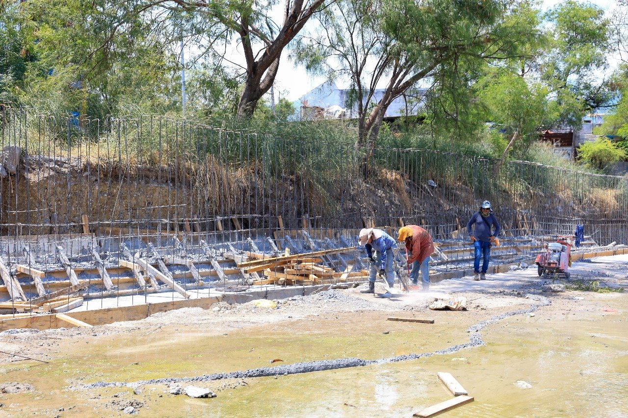 Aumentan 40% capacidad del arroyo Las Tinajas en Guadalupe