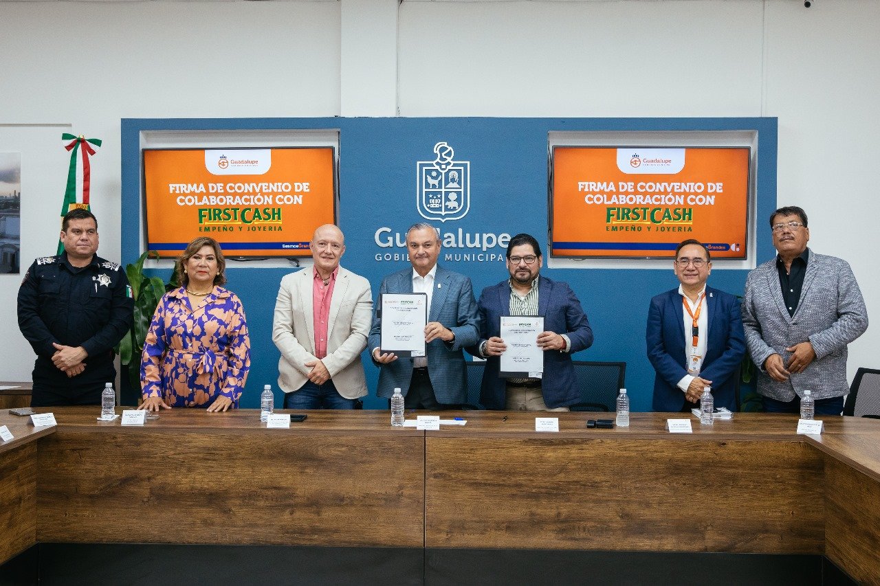 Firma Guadalupe convenio para reforzar la seguridad patrimonial