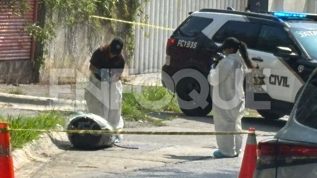 Hallan cadáver dentro de un bote de basura en Monterrey