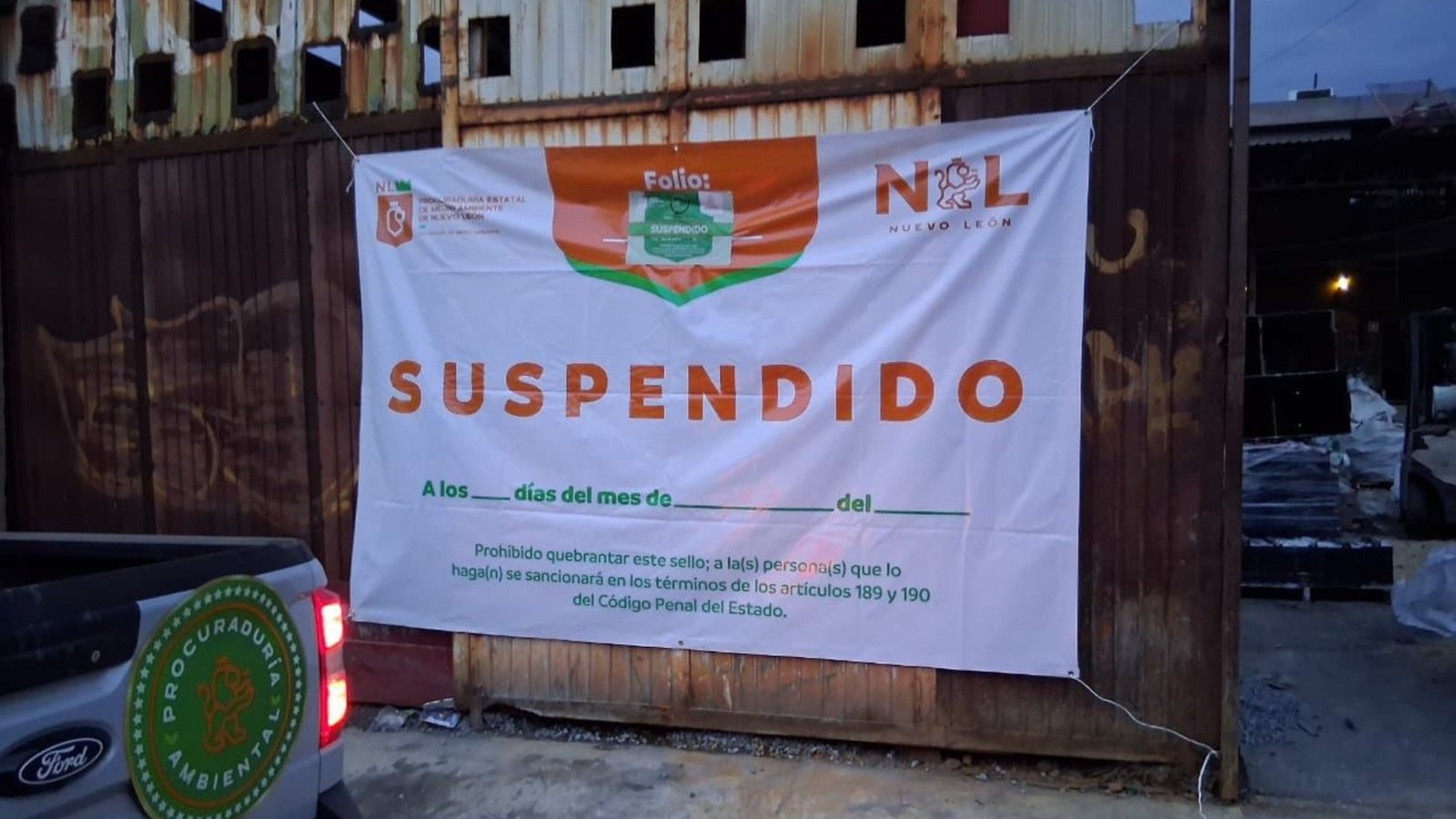 Suspende Medio Ambiente establecimiento en Monterrey