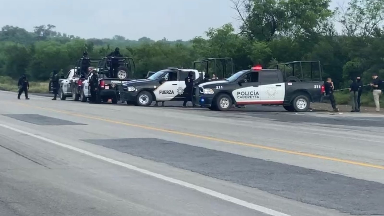 Enfrentamiento en Cadereyta deja un delincuente abatido y un detenido