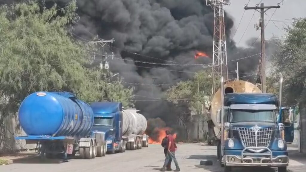 Incendio en Parque Industrial Escobedo deja 2 heridos ; evacúan kínder y empresas