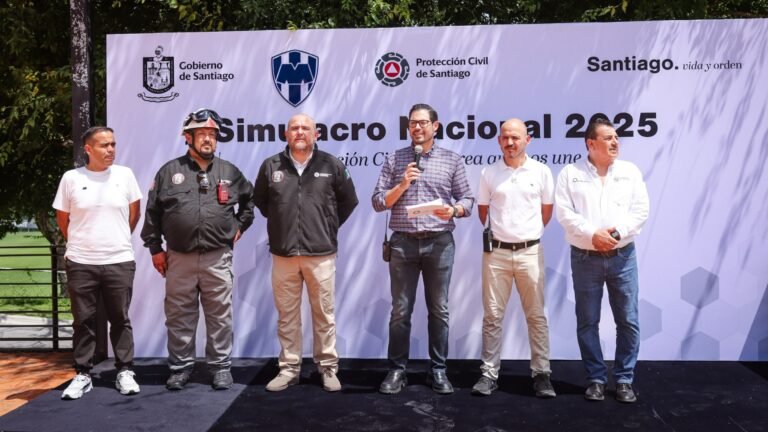 Participa Santiago en el Segundo Simulacro Nacional 2025