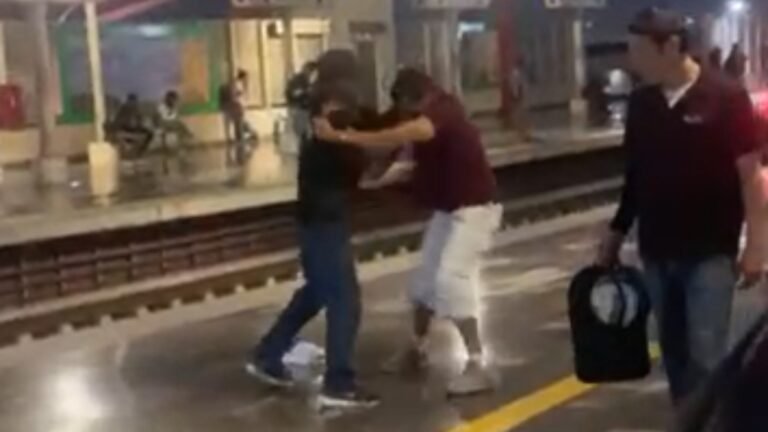 Captan pelea en estación Félix U. Gómez del Metrorrey