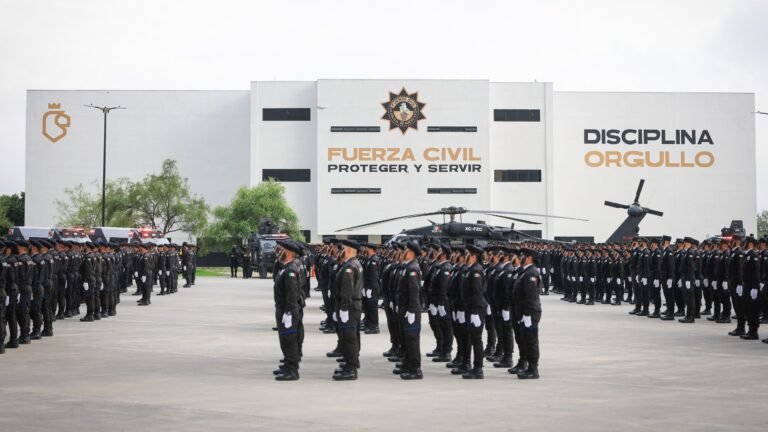 Gradúan 408 nuevos cadetes de Fuerza Civil; Samuel destaca reducción en delitos