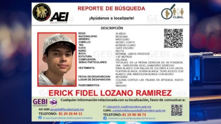 Joven desaparecido en Apodaca es hallado sin vida en Arteaga, Coahuila