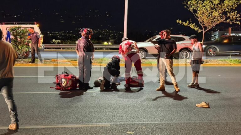 Hombre muere atropellado en el Boulevard Antonio L. Rodríguez en Monterrey