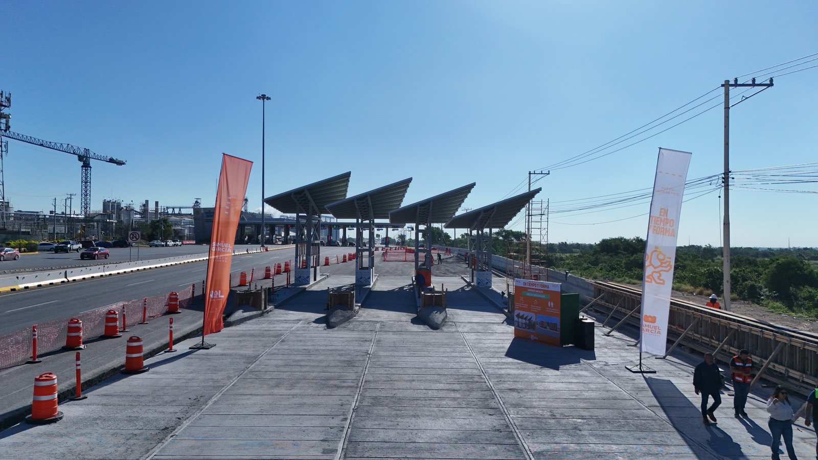 Supervisa Samuel avances de la Caseta Guadalupe