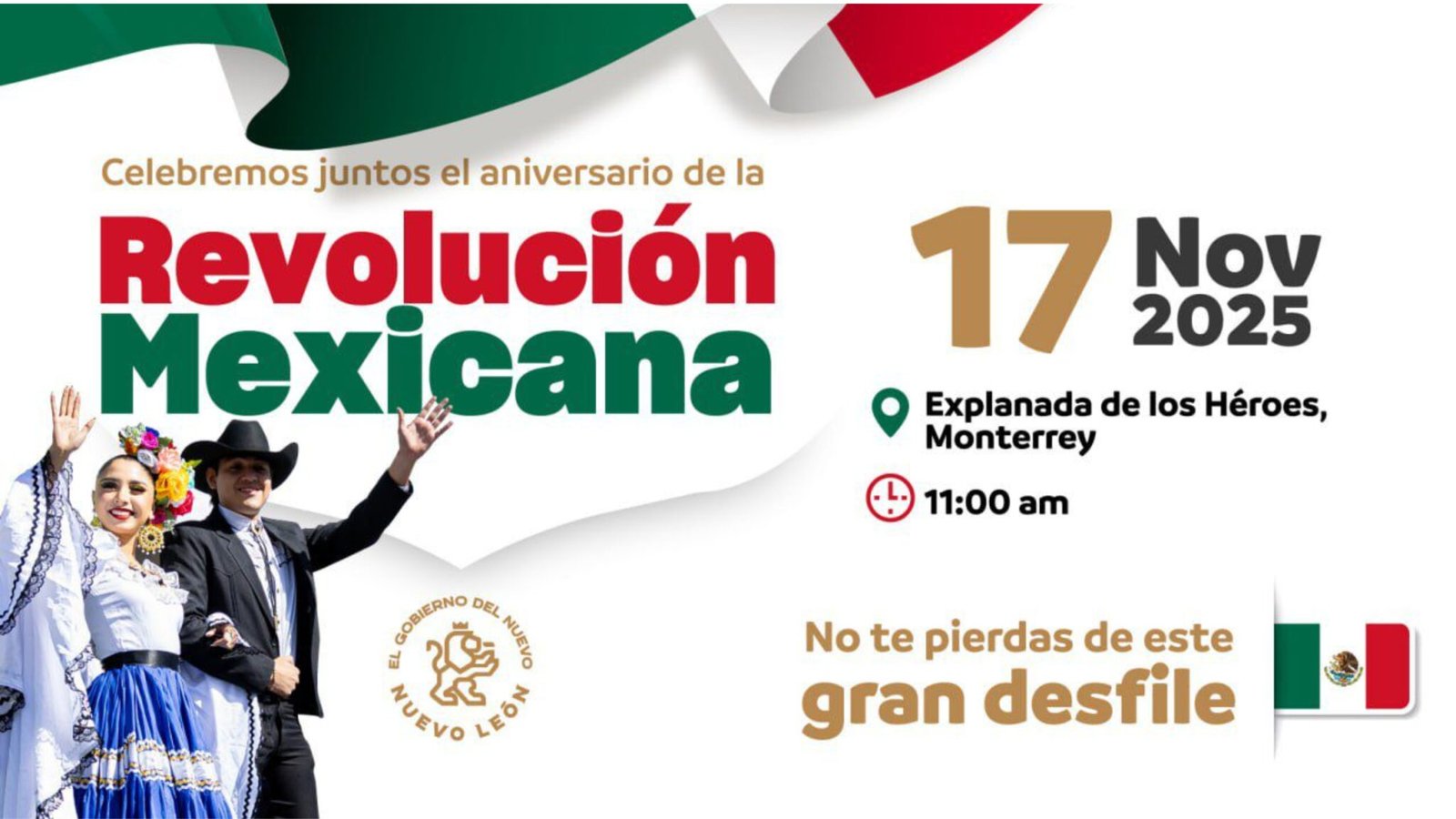 Desfile por el 115 aniversario de la Revolución Mexicana en Nuevo León ...