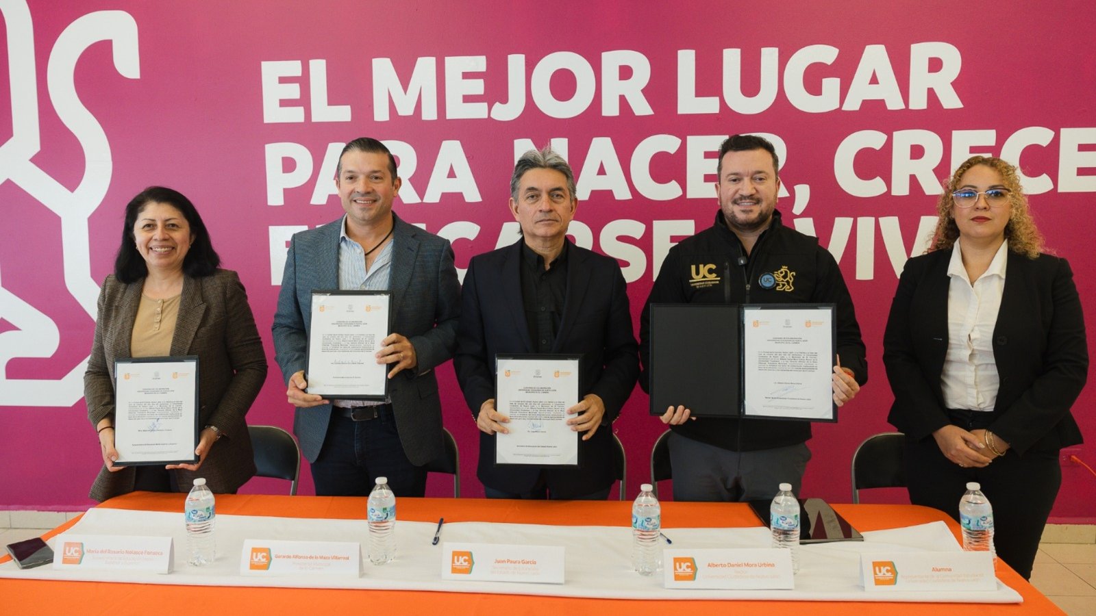 Firma de convenio entre Gobierno del Estado y municipio de El Carmen para sede de la Universidad Ciudadana