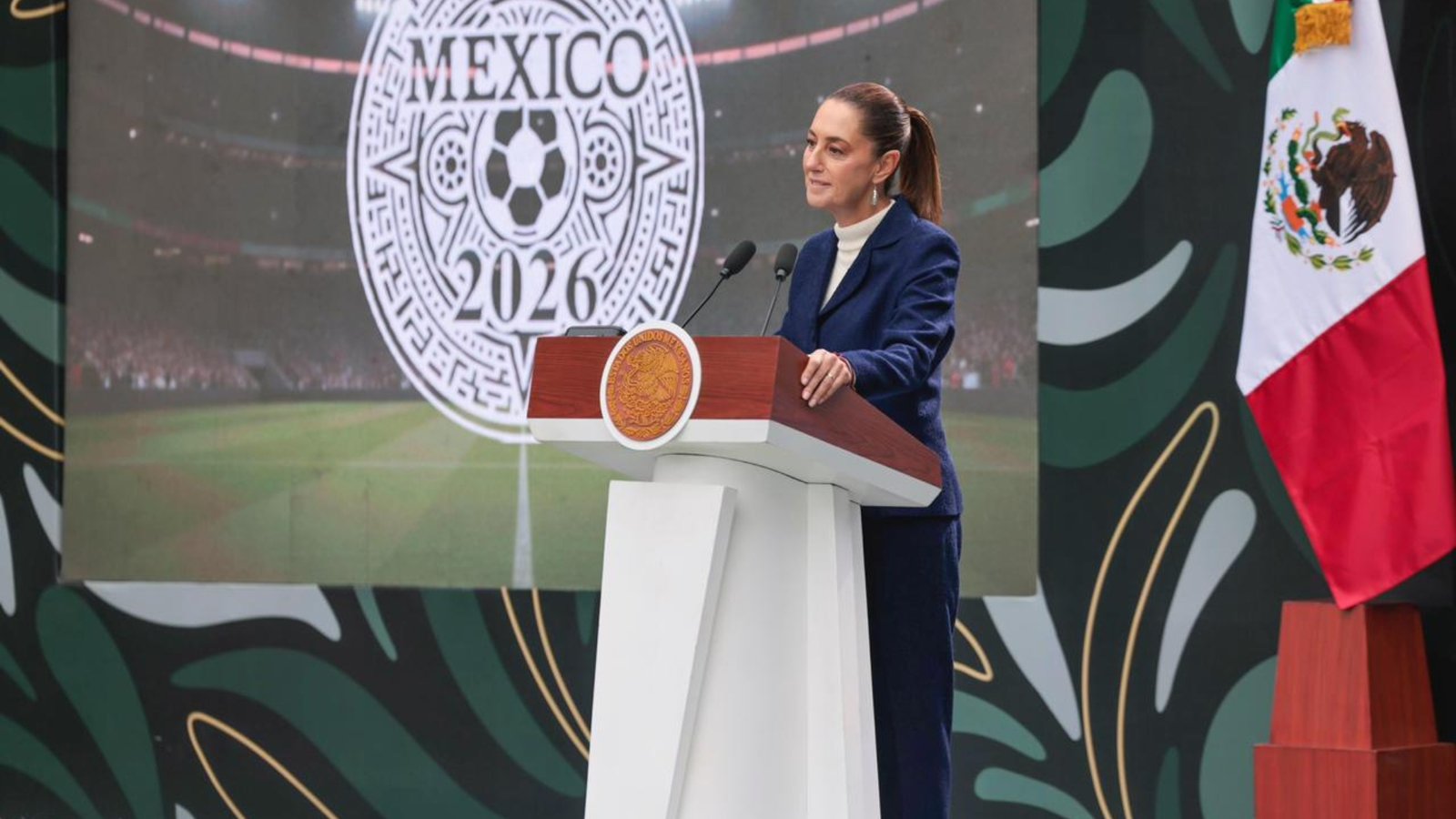Claudia Sheinbaum presenta la Copa Mundial FIFA 2026 desde Los Pinos
