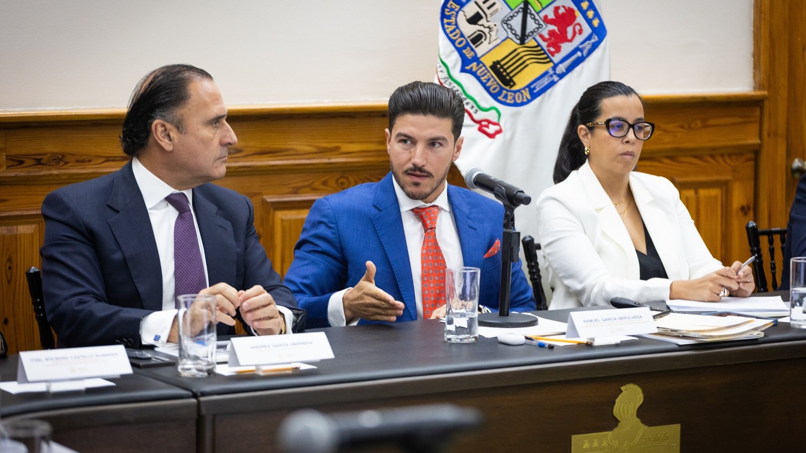 Samuel García en Sesión del Consejo Nuevo León