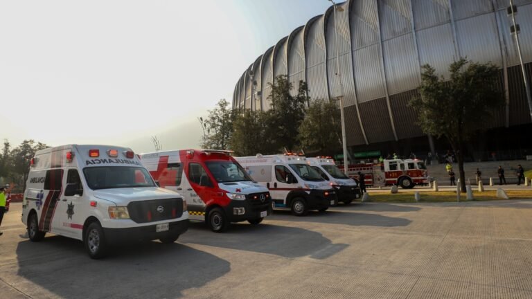 Simulacro de explosión en el Estadio BBVA con participación de dependencias de Nuevo León