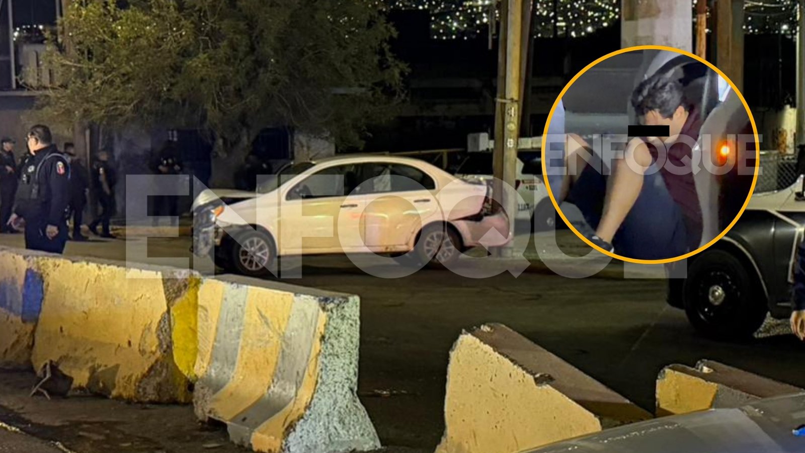 Detención conductor ebrio Santa Catarina