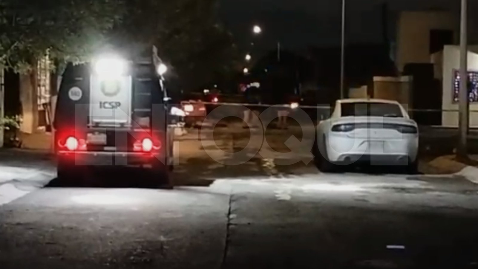 Escena del crimen en Villas de San Francisco Escobedo