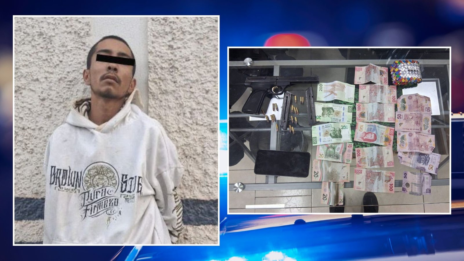 Detienen a hombre armado dentro de secundaria en Santa Catarina