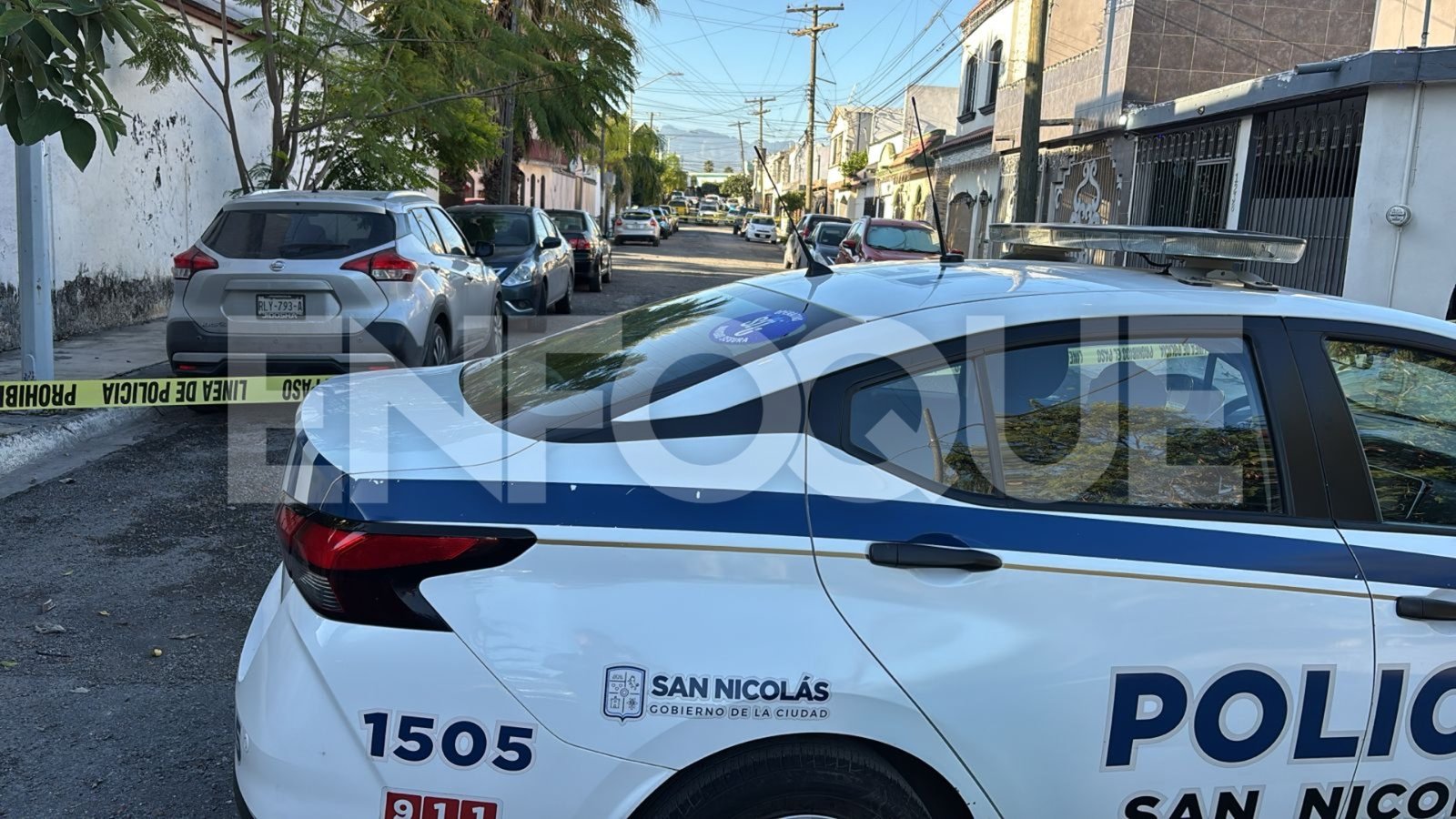 escena de ejecución en la colonia Villas de Casa Blanca, San Nicolás.
