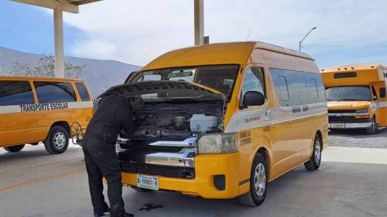 Supervisión transporte escolar Nuevo León