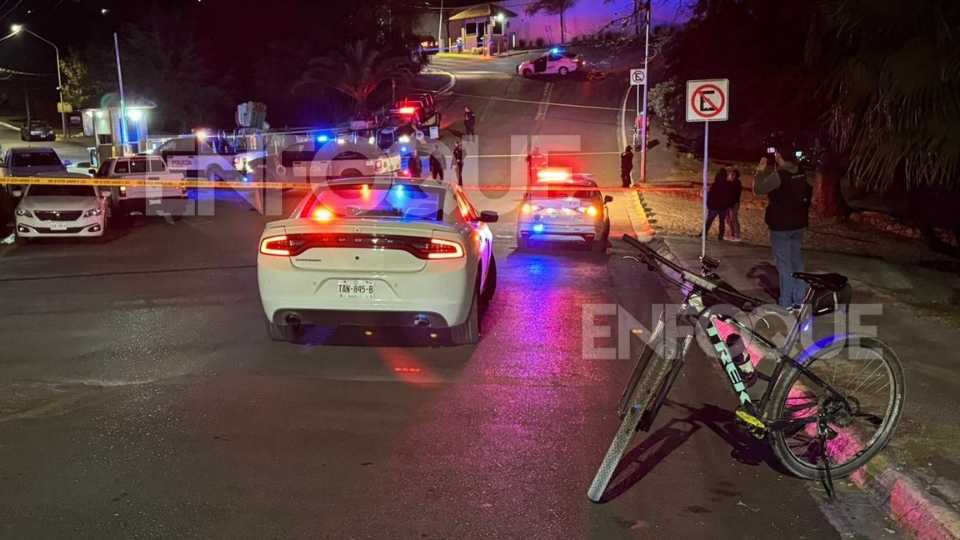Zona acordonada en Contry la Silla tras hallazgo de ciclista