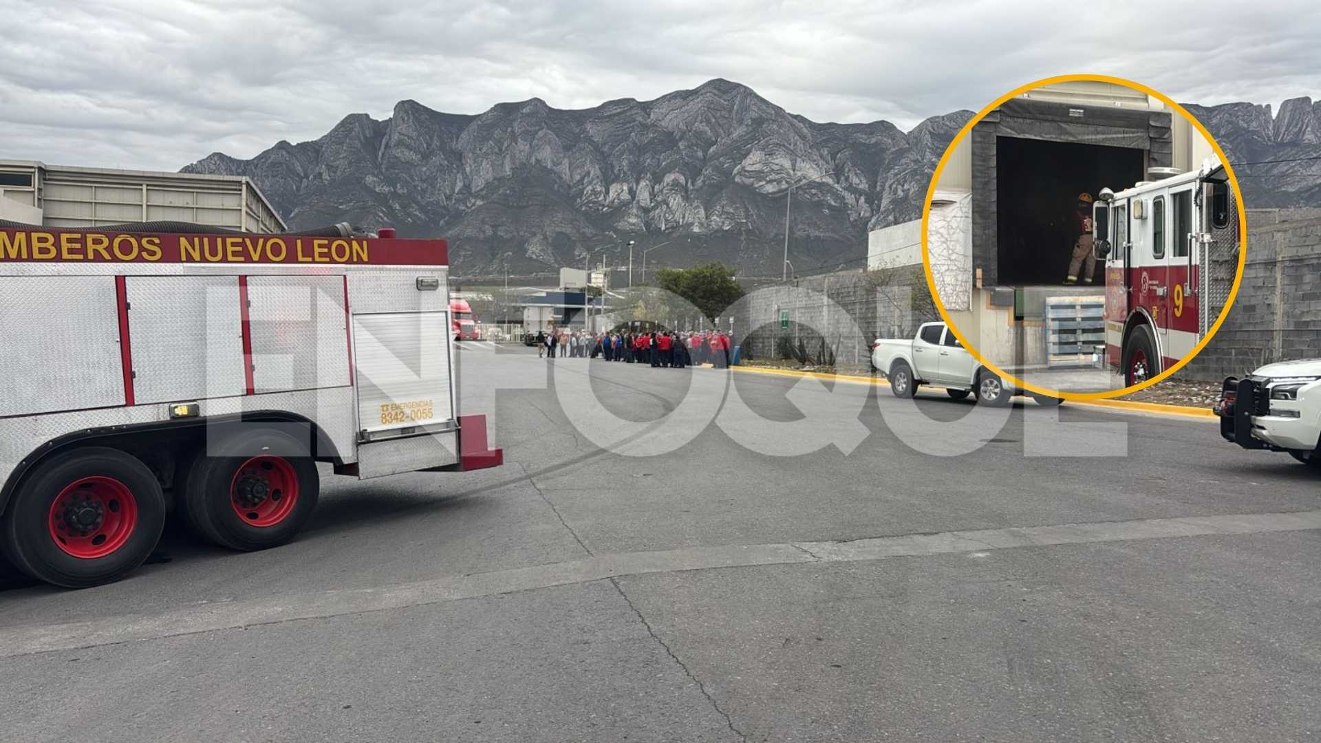 Evacúan a 134 trabajadores por fuego en Mega Alimentos