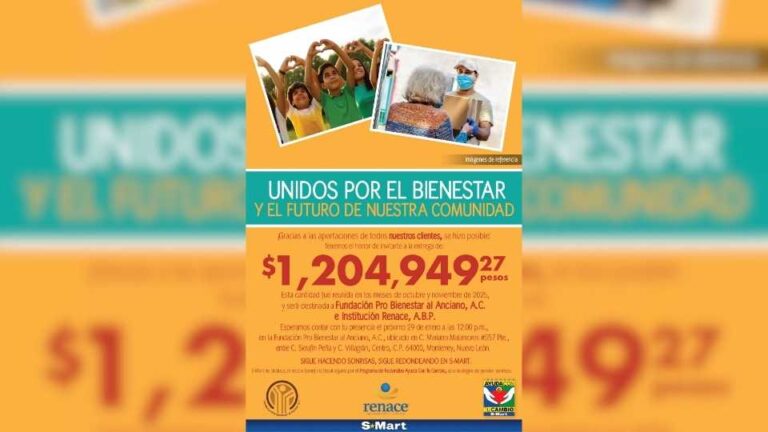 S-Mart entrega recursos del programa Ayuda Con Tu Cambio en Nuevo León