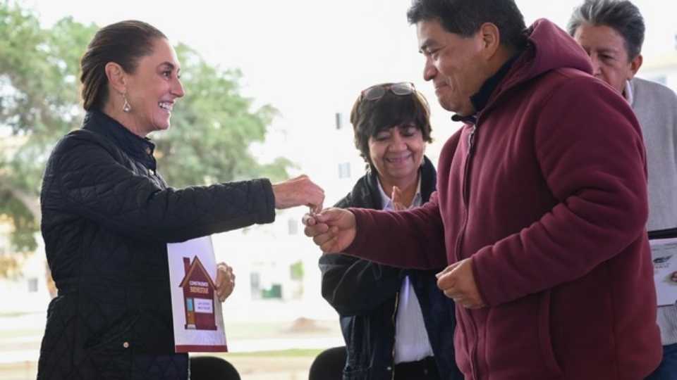 “Claudia Sheinbaum entrega viviendas del programa Vivienda para el Bienestar en Reynosa, Tamaulipas”